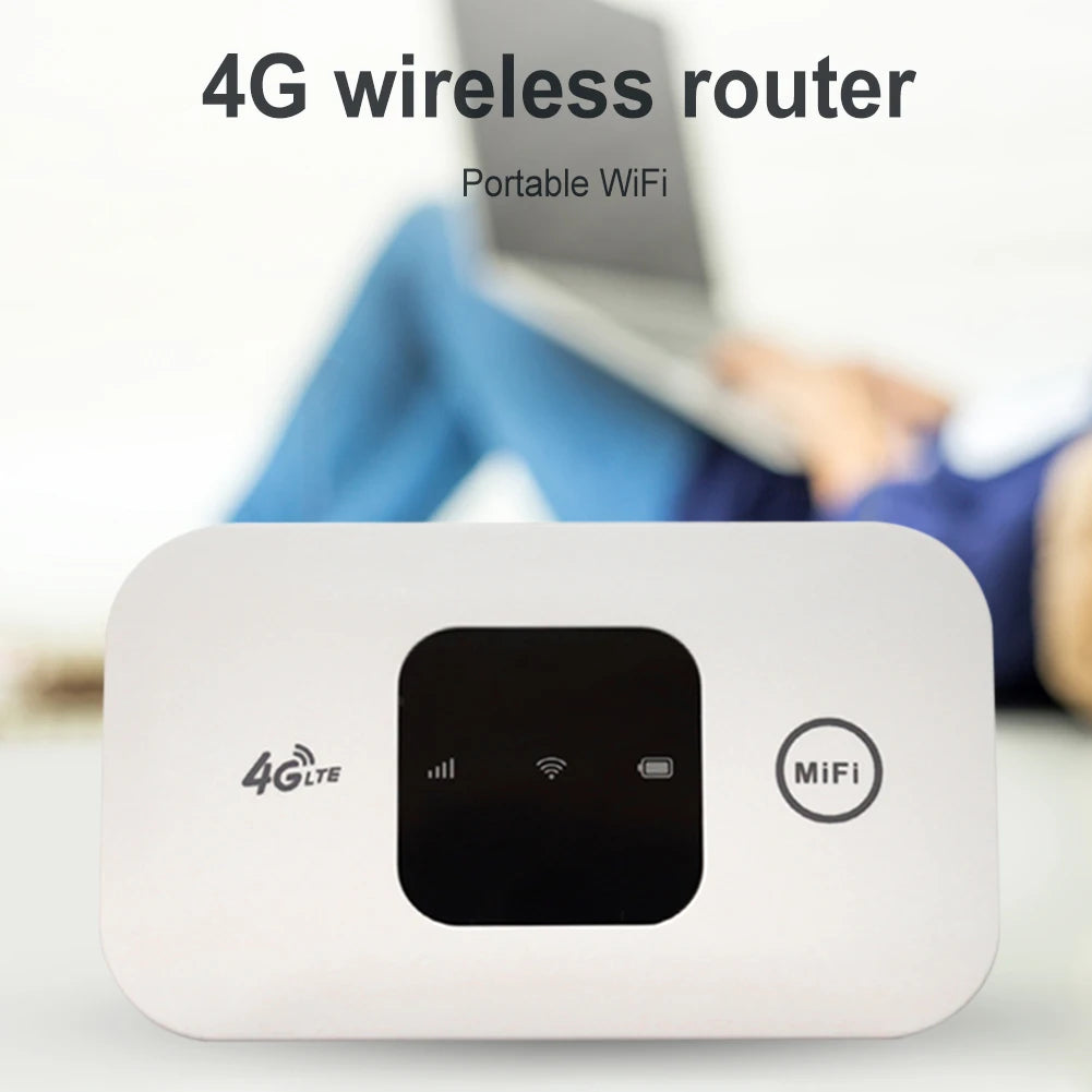 4G Pocket WiFi Router Portable Mobile Hotspot 150Mbps Wireless Modem with SIM Card Slot 4G Wireless Router Wide Coverage