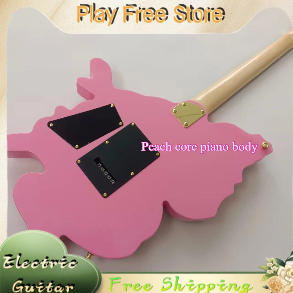 Girl Electric Guitar Niche Personality Modeling Color Contrast HH Pickup Rock High Appearance Limited Edition Free Shipping