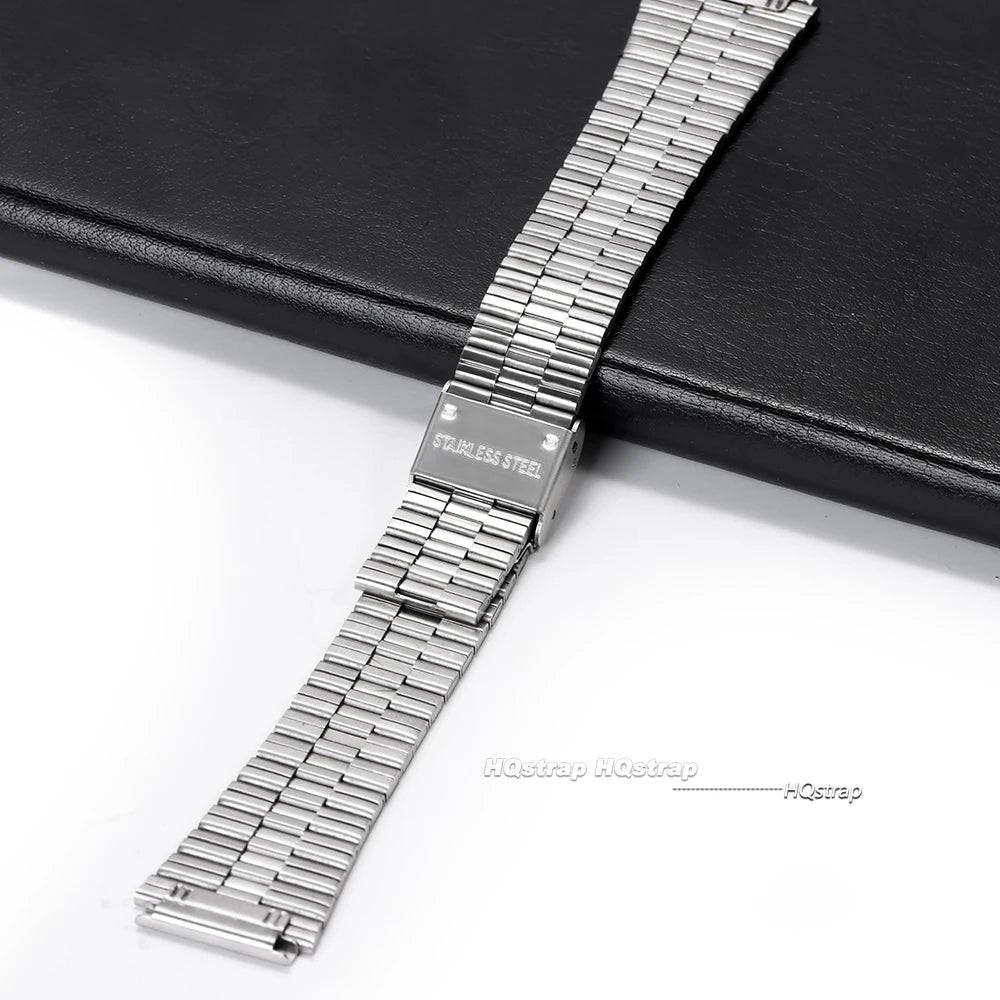18mm 20mm Vintage Stainless Steel Watchband for Casio AE1200/1300 F84 F105/108/A158/168 F91W SGW400 Metal Wristband Bracelet
