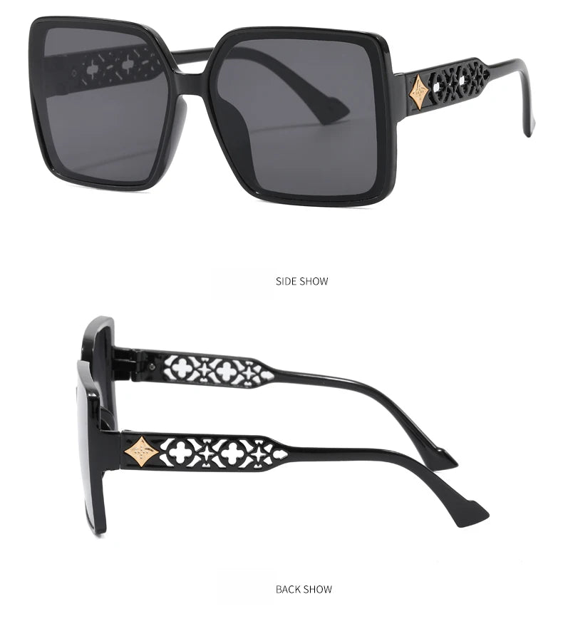 Car Sun Glasse 1/5pcs Sets Square Simple Design Sunglasses Women Large Frame Outdoor Sunshade Glasses Male Retro Eyeglasses