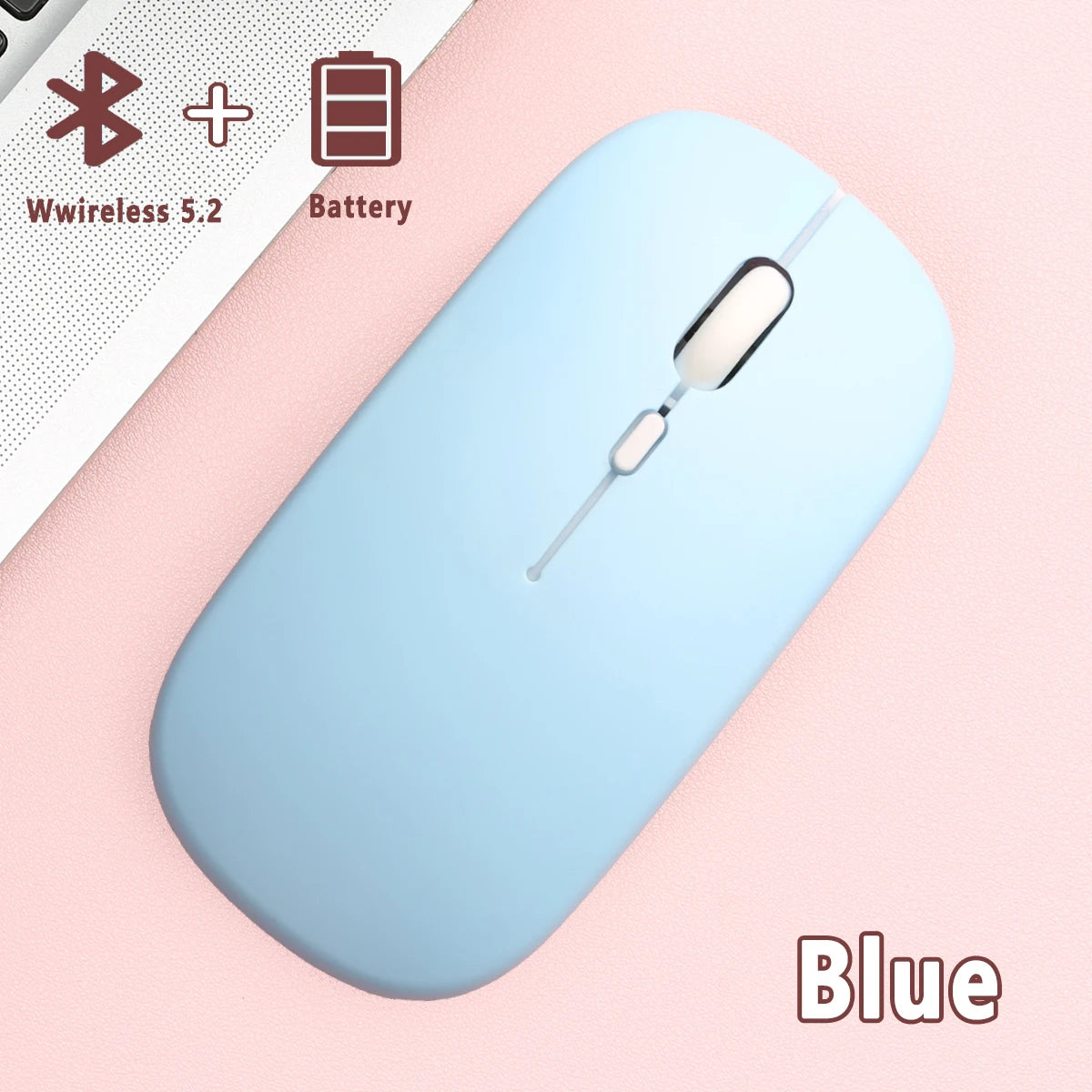 Wireless Bluetooth Mouse for Laptop Computer Bluetooth(BT 5.0) Battery Portable Mouse for Laptop MacBook Computer Tablet PC