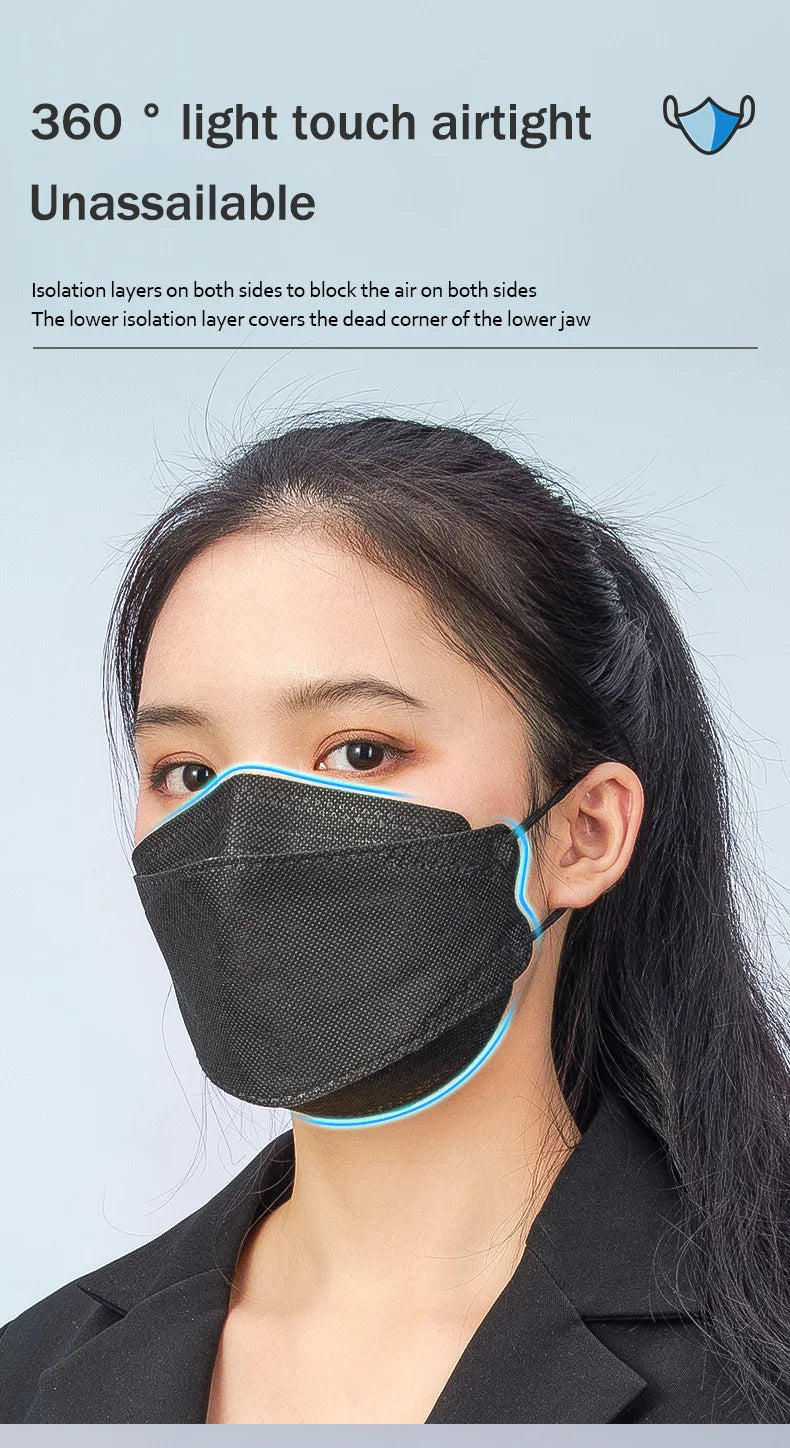ffp2 masks kn95 face mask mascarillas faciales black gesichts maske fpp2 approved mask spain mascara fish mascherine 10/50/100pc