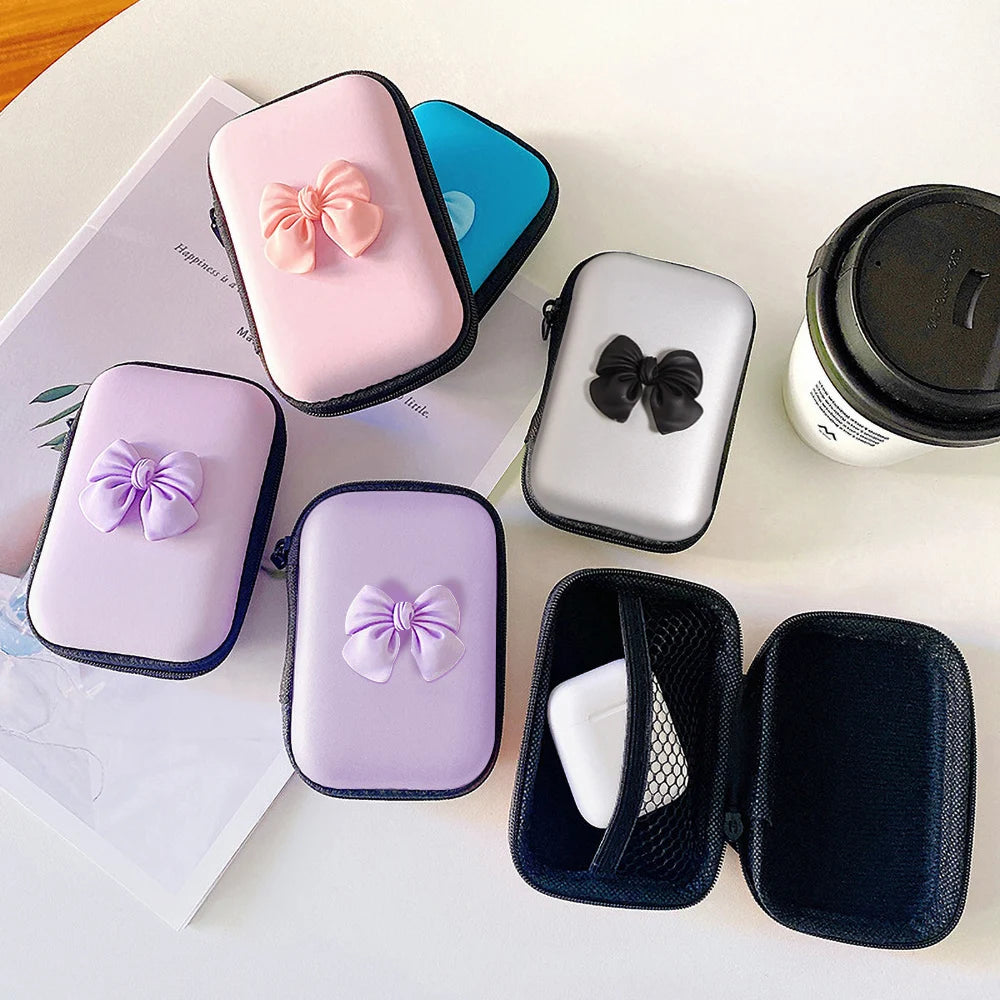3D Bow Charger Cable Protector Cover For iPhone 20W 18W Charger Protector Storage Bag Case Cover Management Wire Cord Organizers