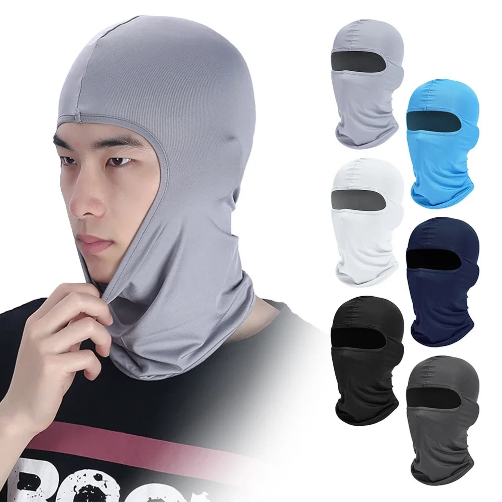 Sunscreen Balaclava Motorcycle Full Face Mask Motorbike Cycling Hiking Helmet Hood Moto Riding Neck Men Women Ski Mask