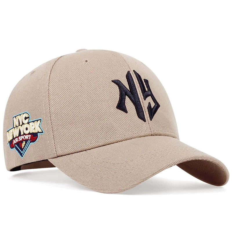 Unisex Letter NG Embroidery Side NYC NEW WORK Baseball Caps Spring and Autumn Outdoor Adjustable Casual Hats Sunscreen Hat