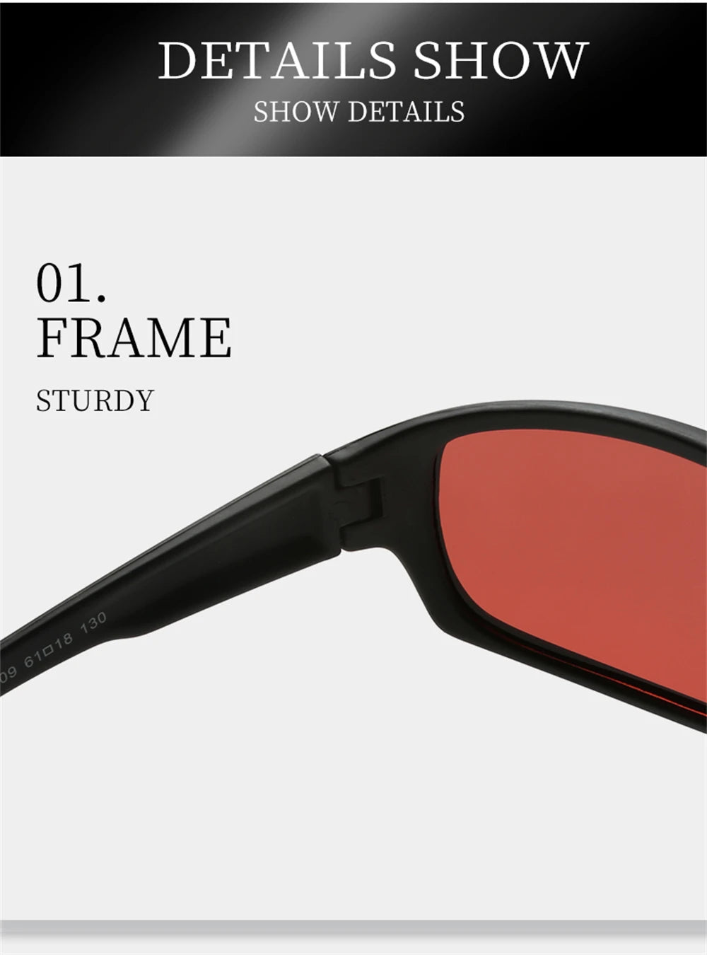 VIVIBEE Red Fishing Sunglasses Polarized Men UV400 Ourdoor Anti Glare Goggles Women Easy Float Eyeglasses