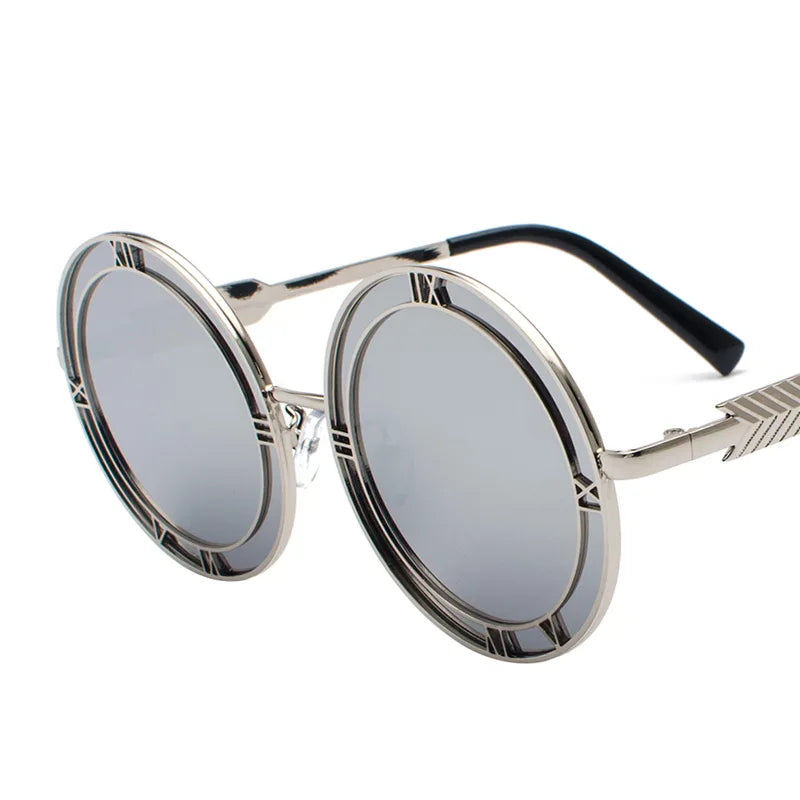 Designer Round Sunglasses For Women And Men Stylish Luxury Brand Unisex Glasses Punk Fashion Trend Eyewear UV400