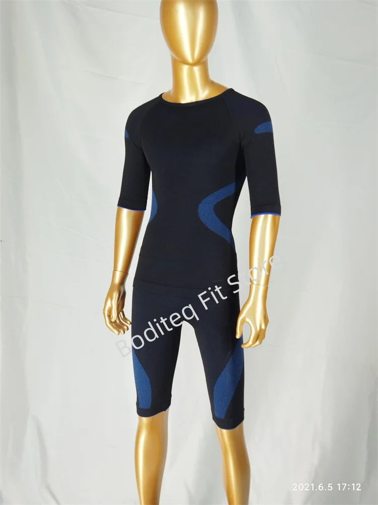 Xbody EMS Underwears Training EMS Outfits Base Layers Blue Ems Training Underwear Body Fitness Underwears