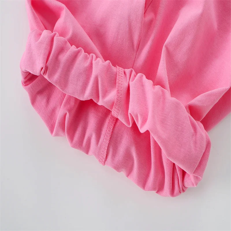 Jumping Meters 100% Cotton 3-8T Strawberry Girl 2 PCS Sets Baby Outfits Summer Tops + Shorts Children's Clothing Toddler Outfits