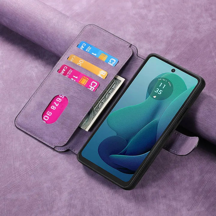 Edge 50 60 Fusion 5G Flip Case For Motorola Edge 60 Pro Detachable Leather Wallet Funda Moto Edge 50 Neo 60s Pro 70 S50 Cover