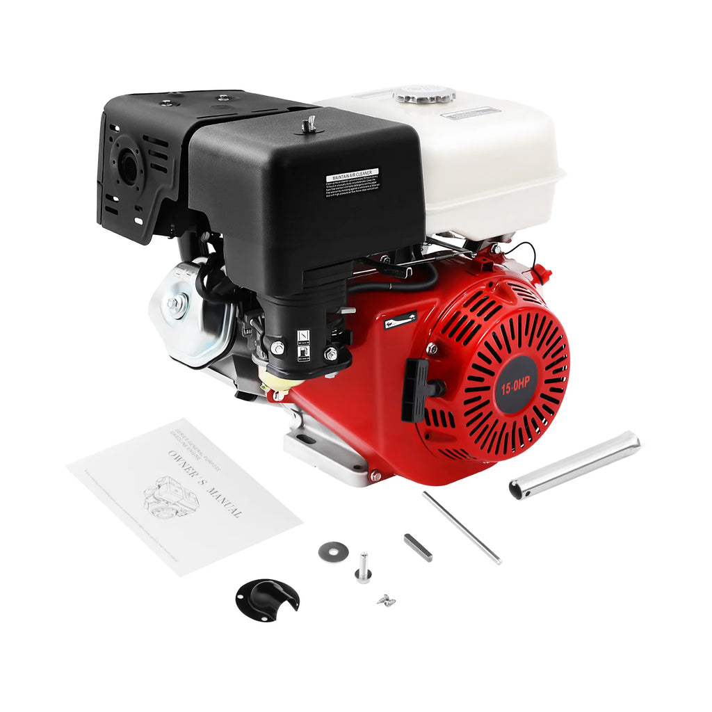 9700W 15HP 420CC Gasoline Engine 4 Stroke Gas Motor Low Noise Air Cooling 3600r/min 1.72Gal Large Fuel Tank