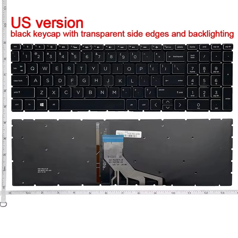 US/RU/UK keyboard FOR HP 15-DB/DX/DA/CX/DR/GW 15m-DS 250 255 256 G7 15-CN/CS/CR/CW/EC/CH/DK/DS TPN-C135/143 15T-cn 15S-DY 17-BY
