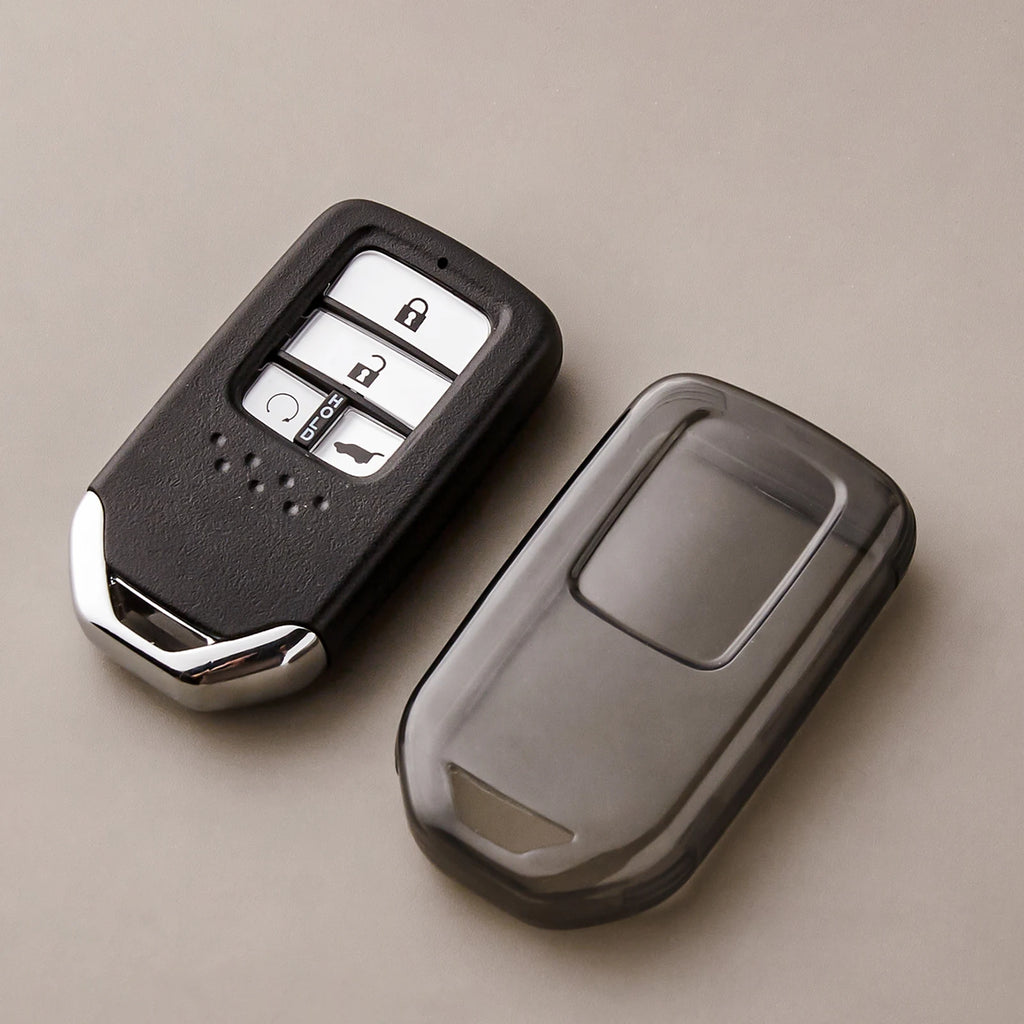 Transparent Key Protector for Honda Vezel City Civic Jazz BRV BR-V HRV Pilot Odyssey TPU Car Smart Remote Key Fob Case Cover