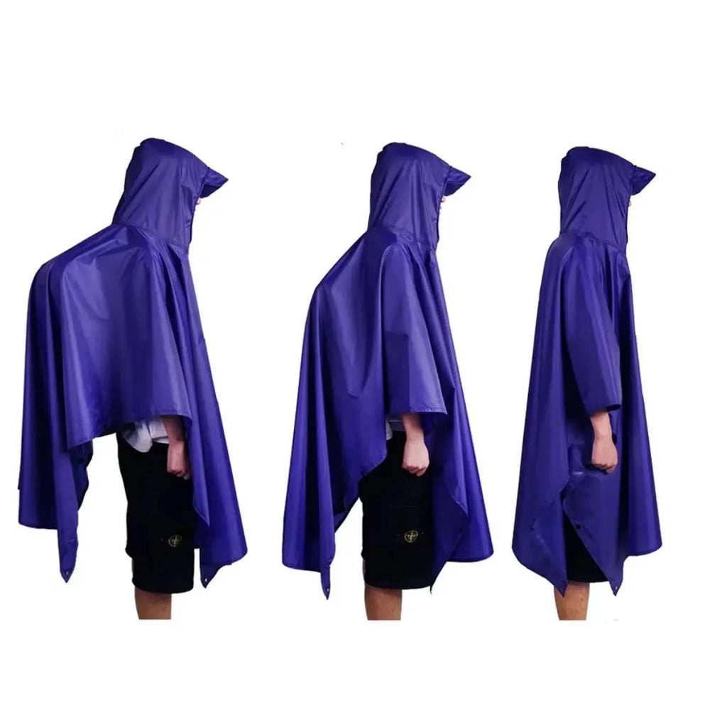 Outdoor Windproof Waterproof Multifunctional Three in One Outdoor Rain Shelter Hiking Cycling High-quality Adult Raincoat