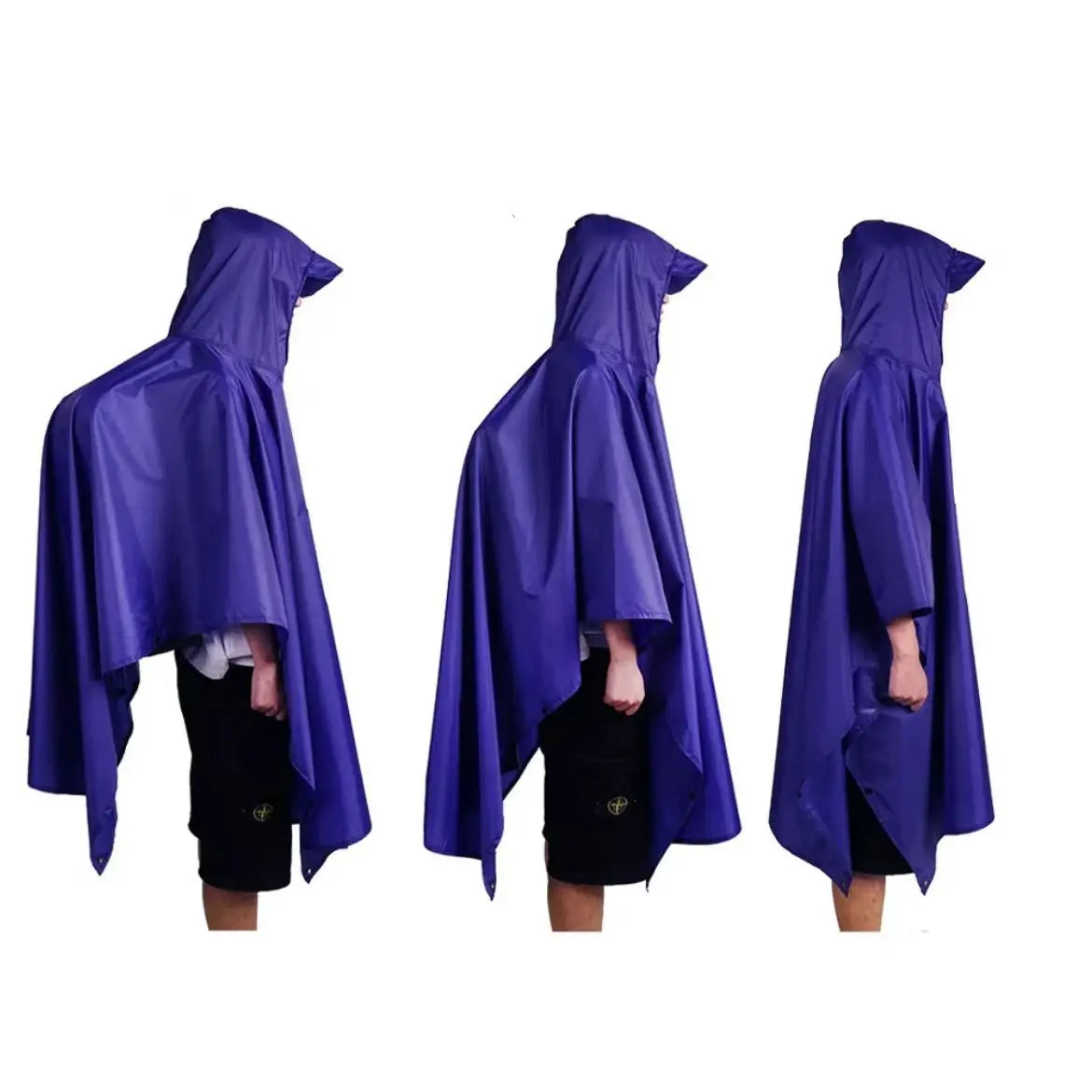 Outdoor Windproof Waterproof Multifunctional Three in One Outdoor Rain Shelter Hiking Cycling High-quality Adult Raincoat