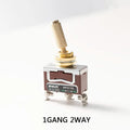 CE Golden Color Brass Knurl Toggle  12~ 250V 1GANG 2WAY DIY Home Bar Hotel Car Machine Customized Electric Wall Light Switch