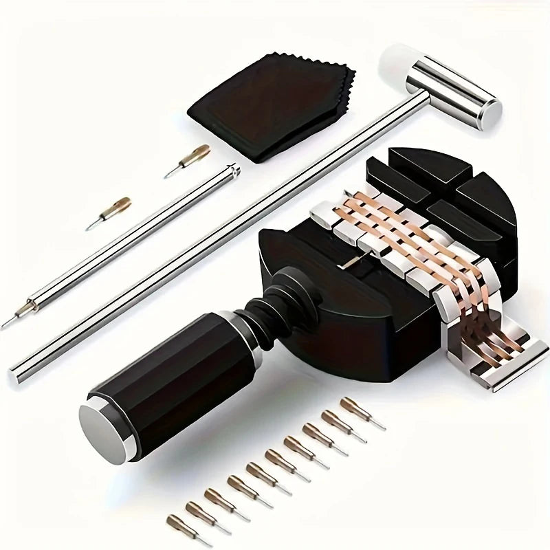 11pcs Watch Link Removal Tool Kit, Watch Band Tool Strap Chain Pin Remover Repair Tool Kit For Watch Band Strap Adjustment, Watc