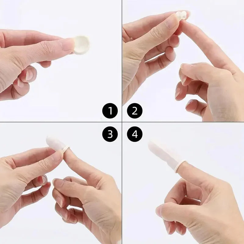 200PCS Disposable Color Finger Cots Disposable Latex Finger Cots Beauty Embroidery Dirt Isolation Cleaning Hygiene Multi-Purpose
