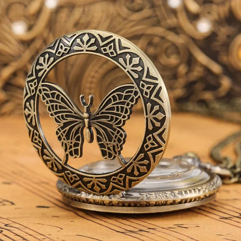 Bronze Butterfly Men's and Women's Quartz Watch Animal Theme Men's and Women's Watch