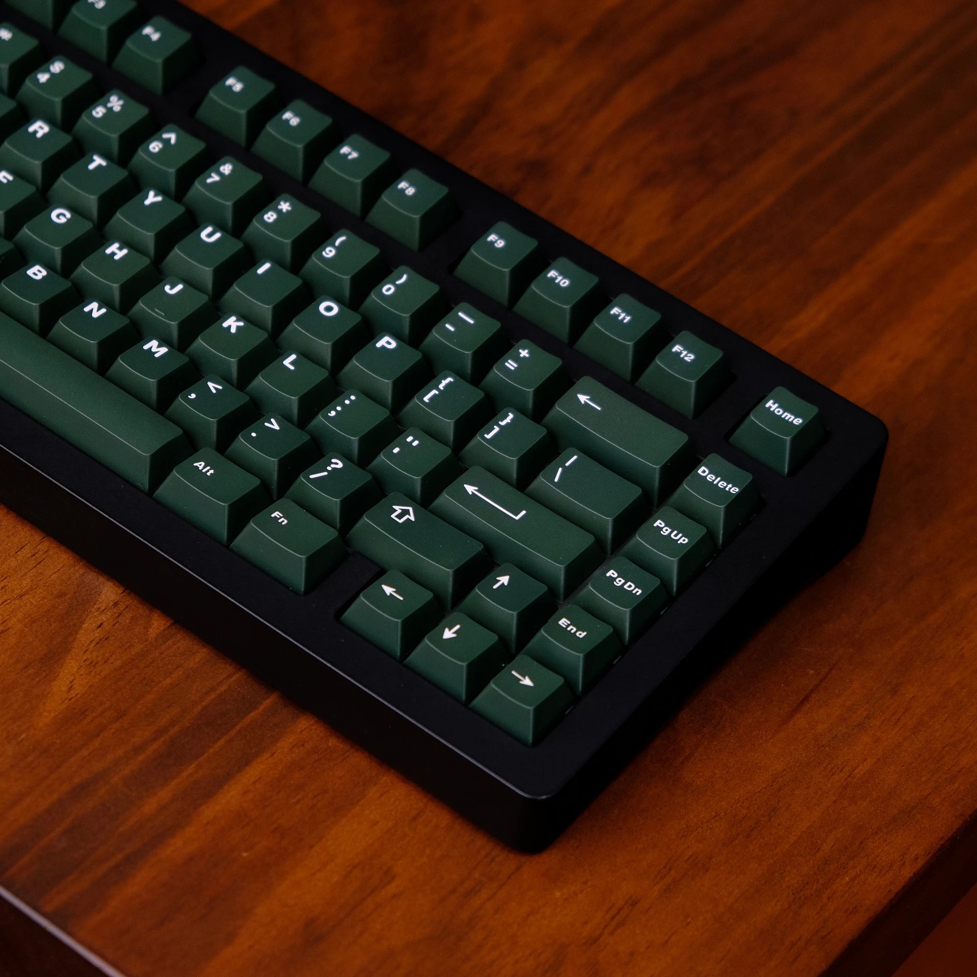 121 Keys Minimalist Keyboard Keycaps Emerald Green PBT Double Shot Keycaps Cherry Profile for MX Switches Mechanical Keyboard
