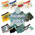 4/8 Pcs Soft Breathable Comfortable Boys Boxers Briefs High Quality Cotton Children Boxer Shorts Various Patterns Kids Underwear