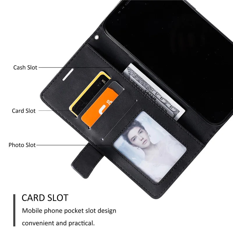 For Realme 9 Pro Flip Magnetic Leather Cover For OPPO Realme 7i 9i 8i 5 6 7 8 9 Pro Plus 5G 6S 5S 5i Wallet Stand Phone Case