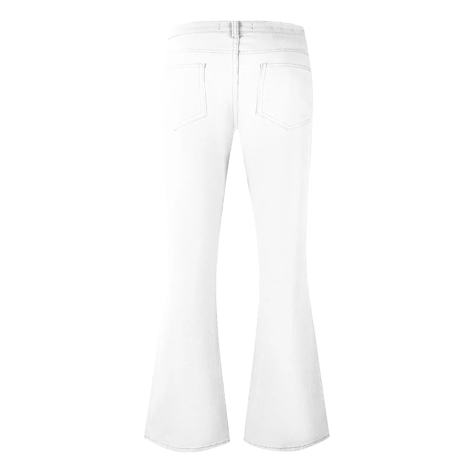 Men's fashion Retro Disco Flared Pants Loose Stretch Vintage Trousers Fit Flared Comfortable Retro Stretch Twill Men's Trousers