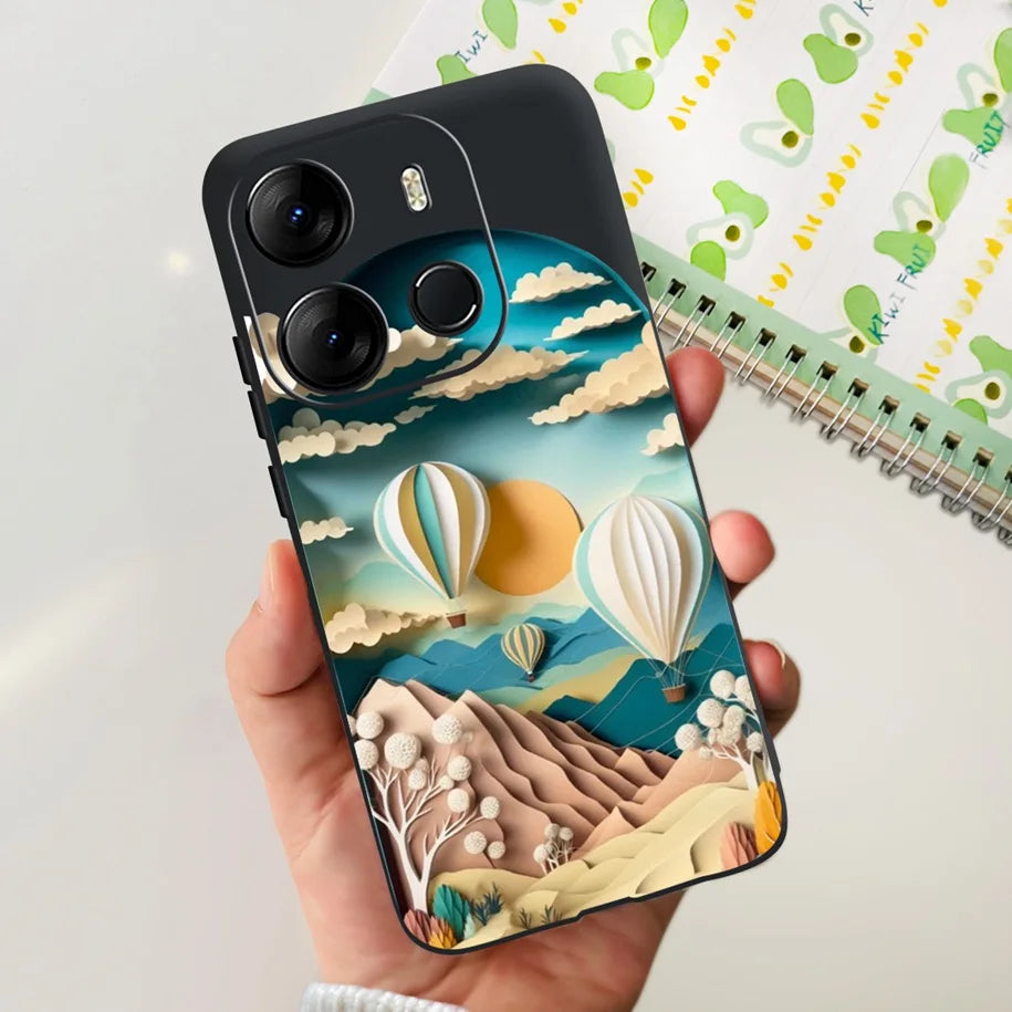 For Tecno Pop 7 Pro Pop7 Case Fashion Marble Soft Silicone Matte Coque For Tecno Spark Go 2023 Funda Pop7Pro BF6 BF7 BF7h Bumper