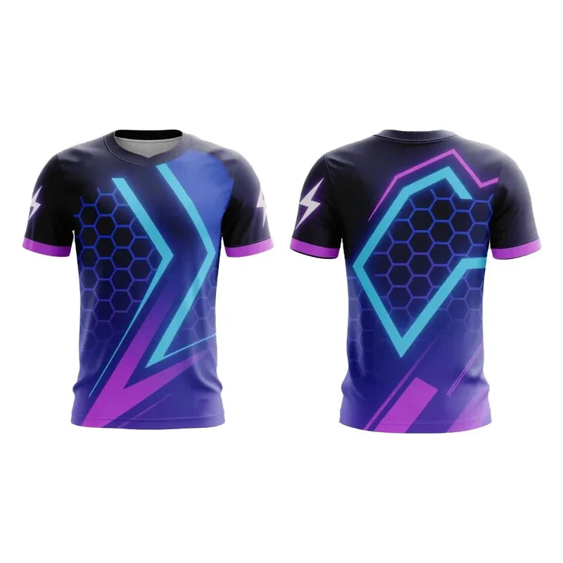 Outdoor sports T-shirts, running and fitness T-shirts, 3d printed summer sports and casual quick-drying men's T-shirts, children