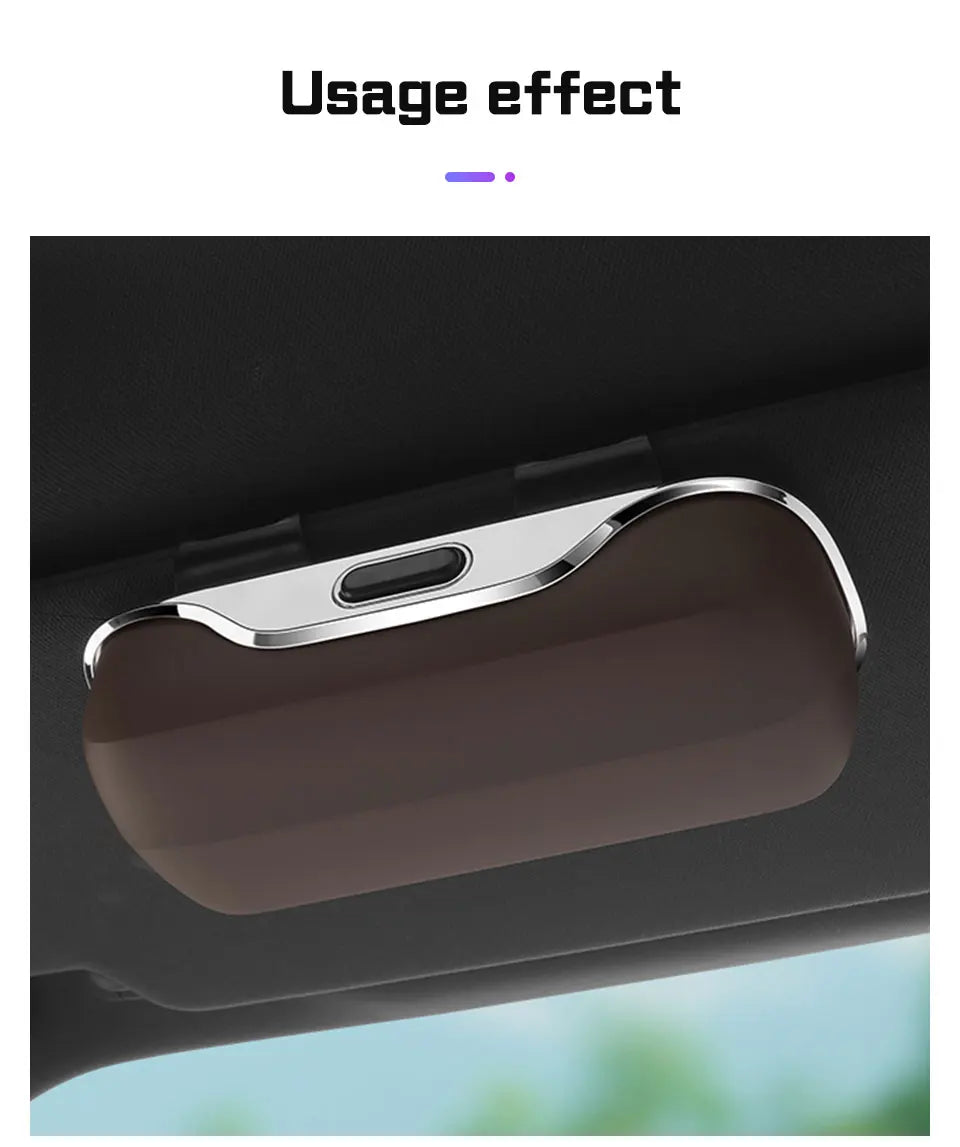 Portable Press Switch Car Glasses Box For Changan CS85 Oshan X7 CS35 PLUS UNIT UNIK CS55 CS95 Eyeglasse Case Sunglasses Holder