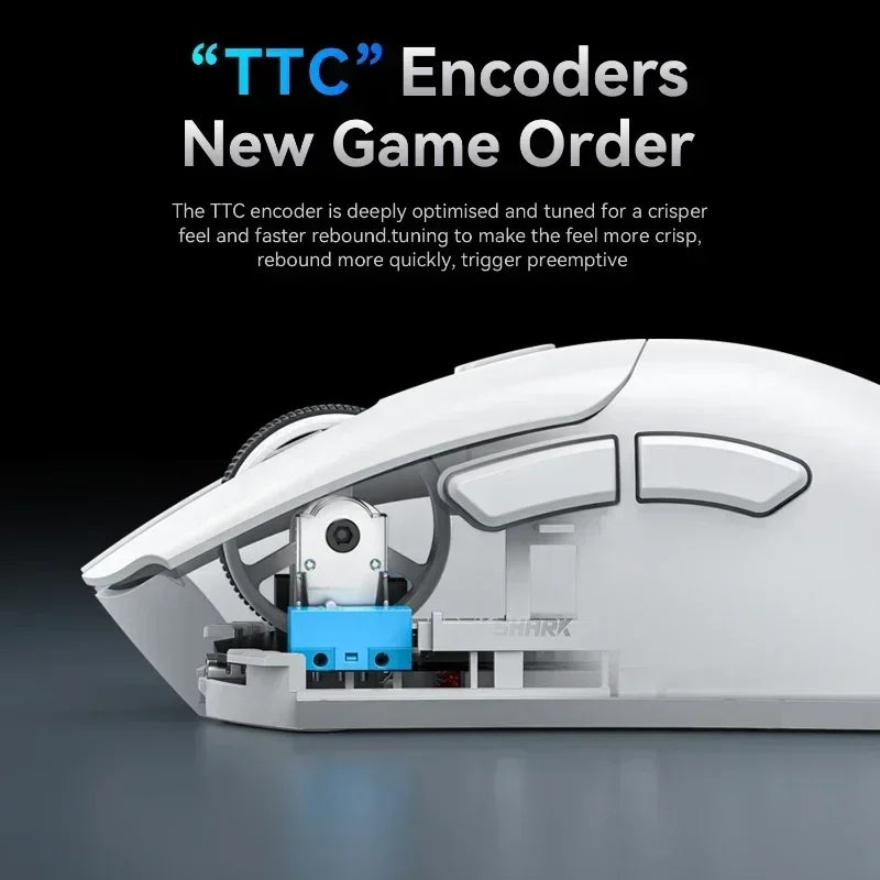 Attack Shark R1 Wireless Mouse Lightweight Ergonomic DesignMouse 1000Hz Bluetooth Tri-mode Connection 18000dpi Optical Mouse