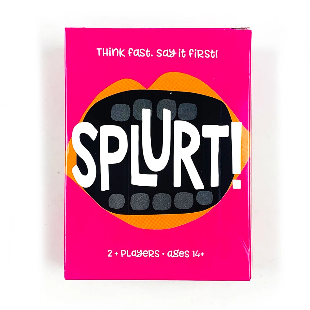 Splurt! Think Fast Say It First! Portable Party Card Travel Game Pink Board Game Birthday Gifts Family Gathering Game Cards