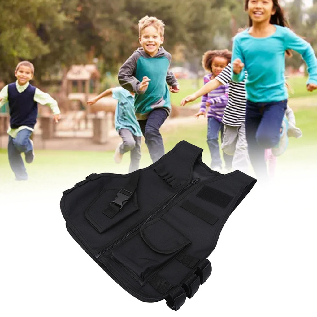 Boys Vest Kid Adjustable Vest Tactic Vest Breathable Children Kids Vest Protective Waistcoat for Outdoor Hunting  Games