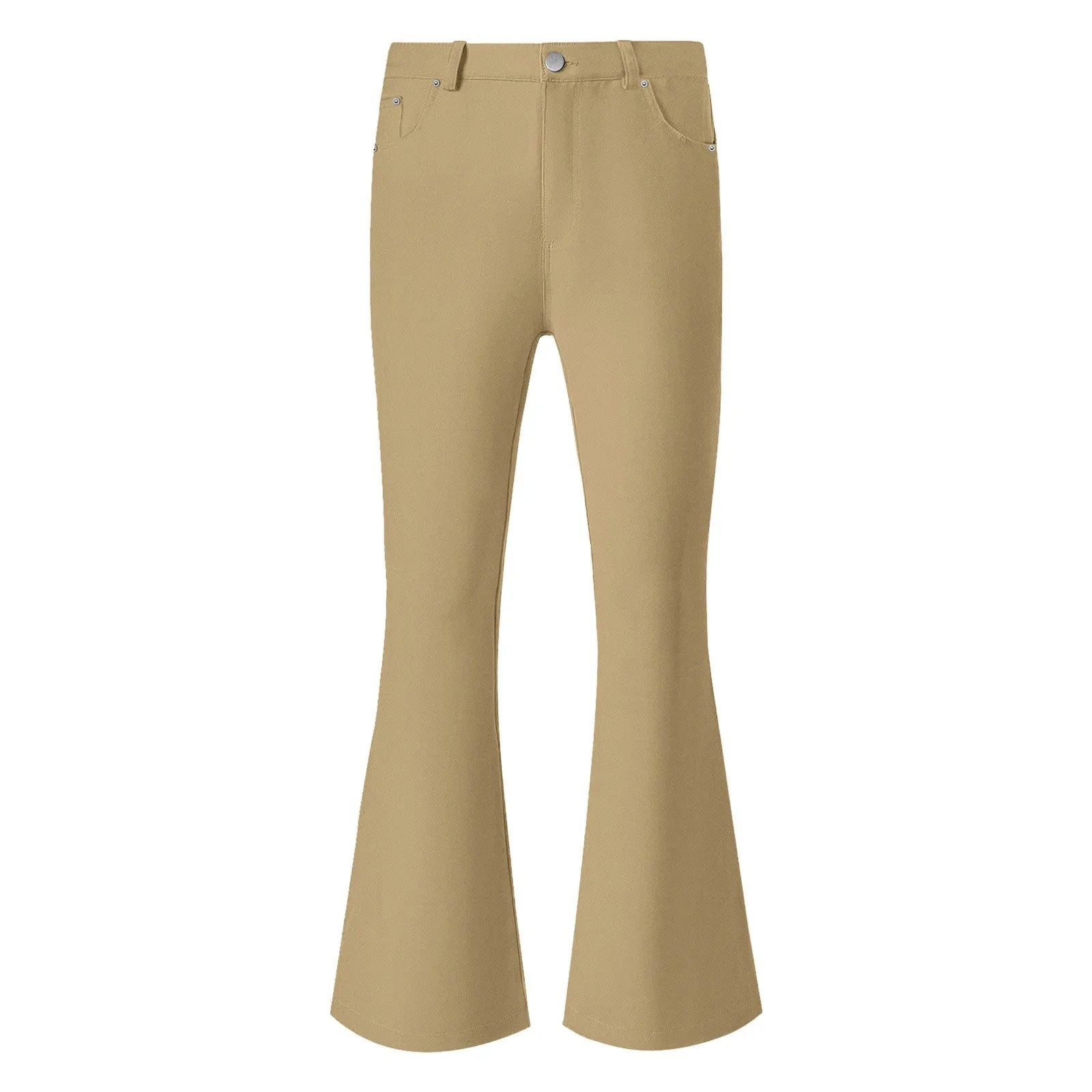 Men's fashion Retro Disco Flared Pants Loose Stretch Vintage Trousers Fit Flared Comfortable Retro Stretch Twill Men's Trousers