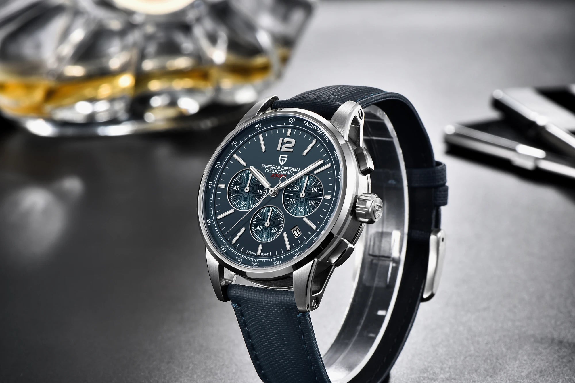 PAGANI DESIGN 2025 New Luxury Fashion Casual Men Quartz Watches VK63 100M Water Resistant Sapphire Glass Stainless Steel Watches