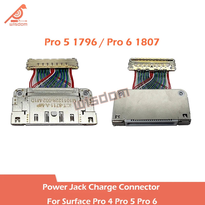 Laptop Dock Port Charging DC Jack Charge Connector For Surface Pro 4 1724 Pro 5 1796 Pro 6 1807 DC Jack Charge Port Replacement