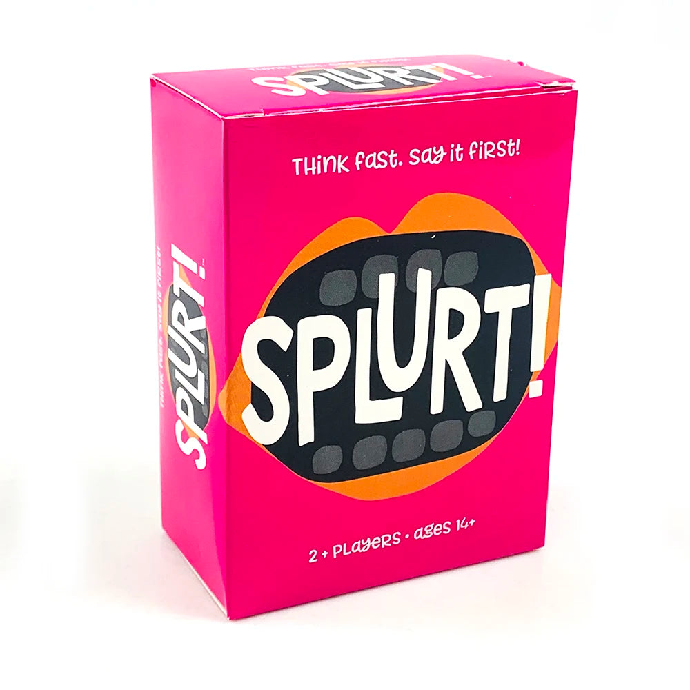 Splurt! Think Fast Say It First! Portable Party Card Travel Game Pink Board Game Birthday Gifts Family Gathering Game Cards