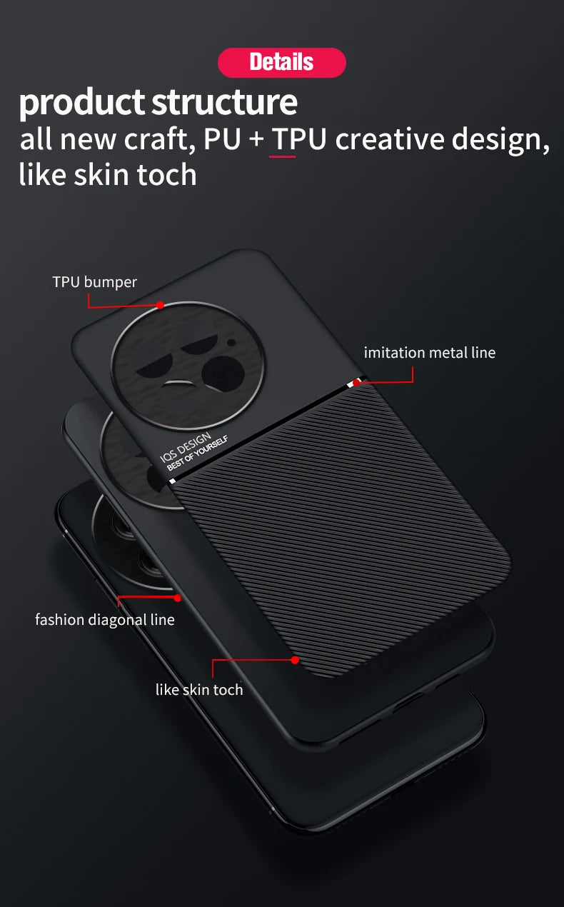Rugged Protective Cover For OnePlus 13 One Plus 13R Case Built-in Car Magnetic Holder Phone Coque Fundas