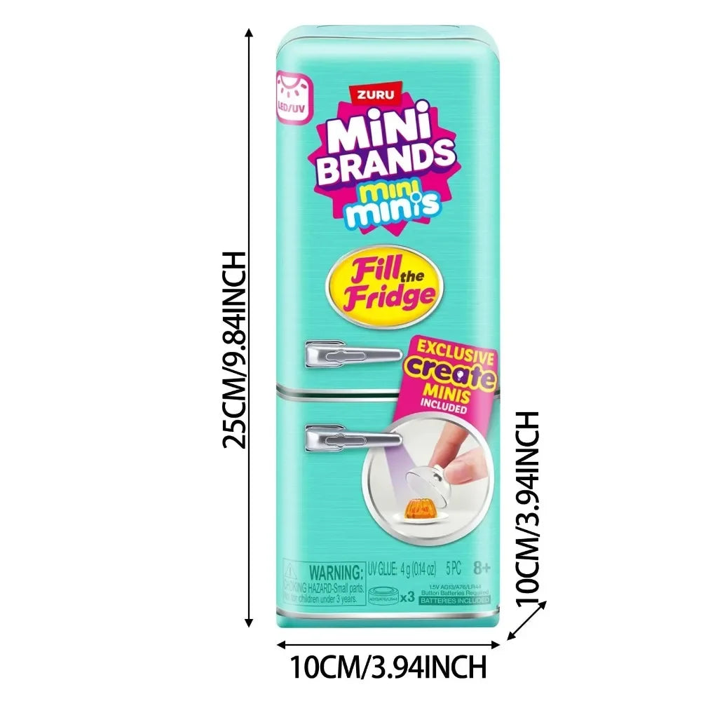 Zuru Food Series Mini Brands Fill The Fridge Series Brands Master Chef Tiny Create Krispy Kreme Retro Grocery Food The Fridge