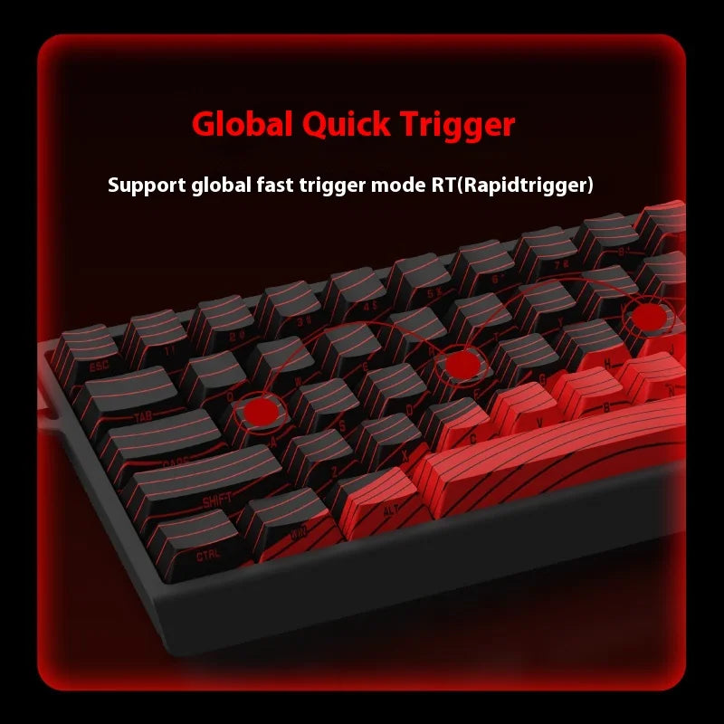 MADLIONS MAD60HE MAD68HE Magnetic Switch Keyboard Wired Mechanical Keyboard 8000Hz 0.01mmRT Valorant Gaming Keyboard Custom