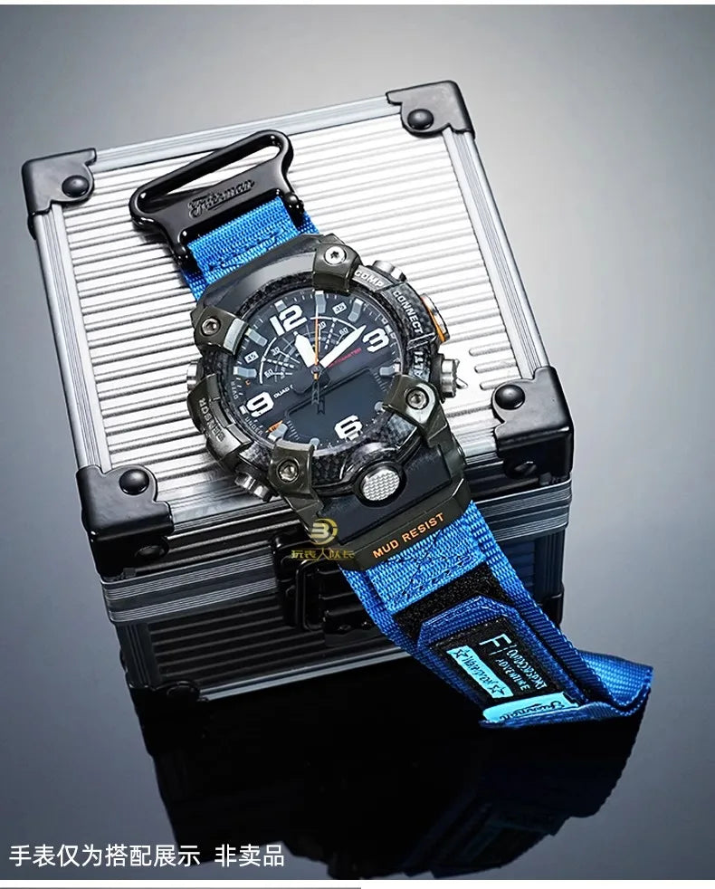 GG-B100 Modified Watch Strap For Casio G-shock GG-B100 series Sports Nylon Canvas WatchBand Men's watch accessories