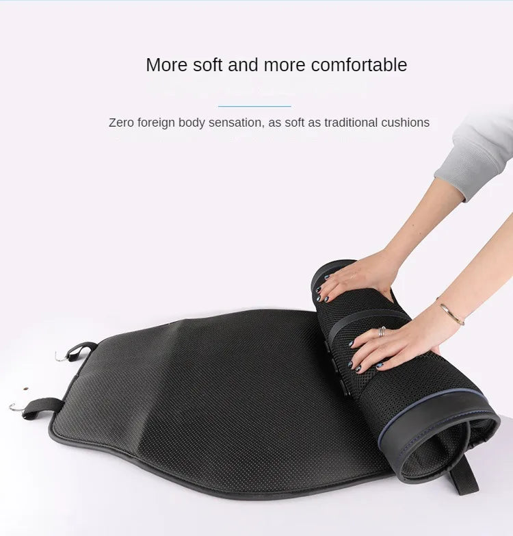 New Ventilated 12V 24V Cooling Car Seat Cushion Air Conditioned Heat Dissipation Ice Silk Pad Universal For Cars SUVs Trucks