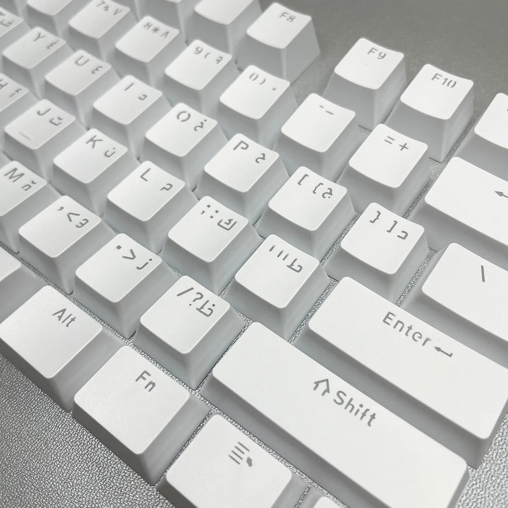 Russian Keycaps Spanish Arabic Korean Portuguese French German Thai Letters Translucent Keycaps For Cherry MX Switch 104 Key LK1