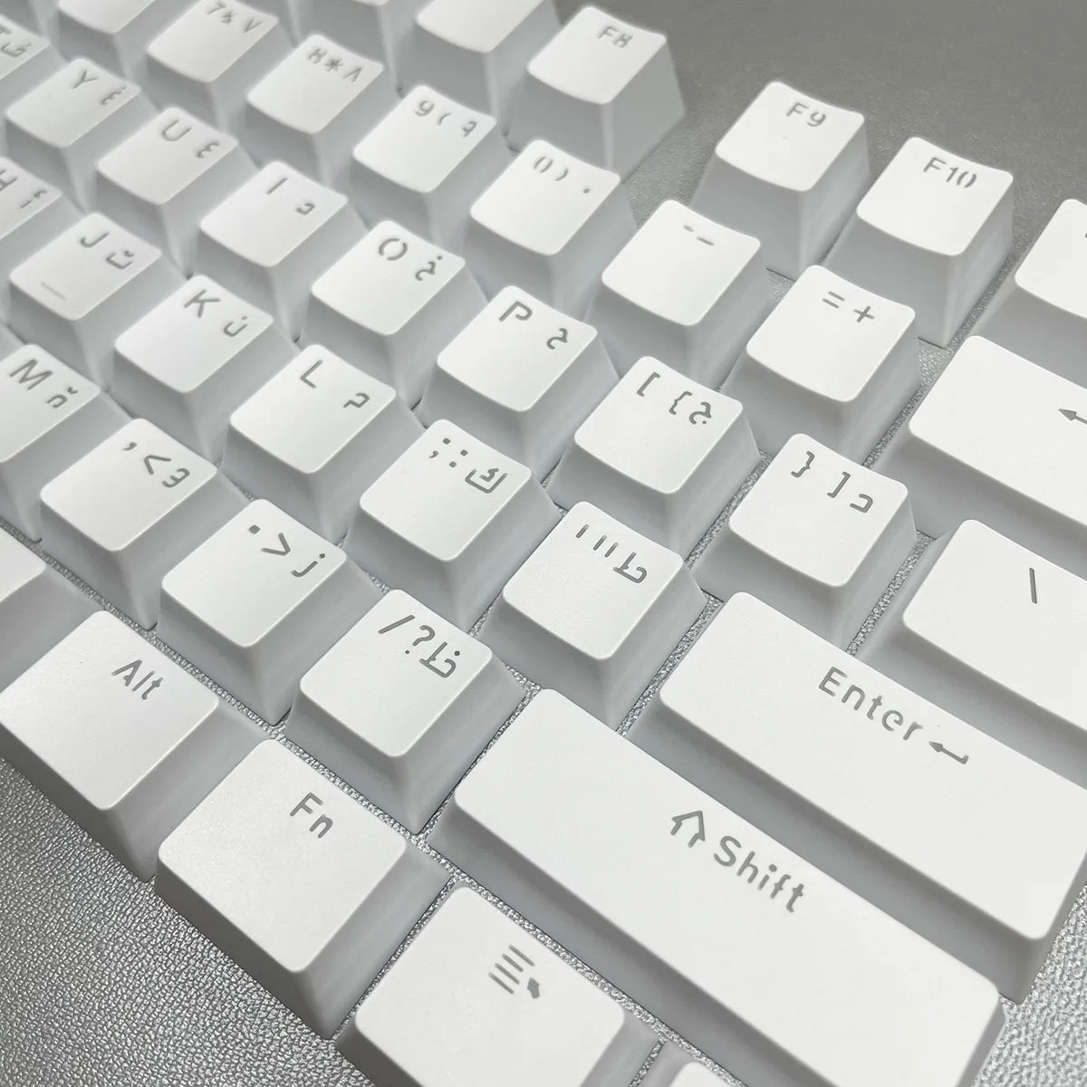 Russian Keycaps Spanish Arabic Korean Portuguese French German Thai Letters Translucent Keycaps For Cherry MX Switch 104 Key LK1
