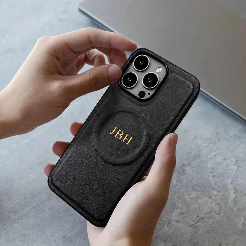 Personalized Customized Initials Name Case For iPhone 16 15 14 13 12 11 Pro Max Magnetic For Magsafe Wireless Charging DIY Cover