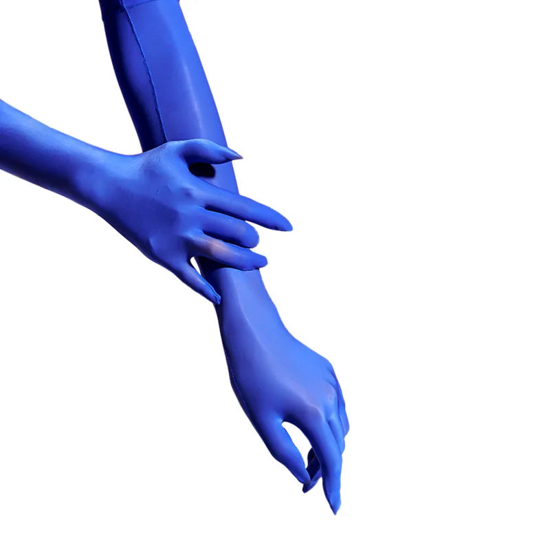 Sexy Women 8D 912 Pin Oil Glossy Shiny Elastic Glove Sheer See Through Ultrathin Sunscreen Driving Glove Luxury Candy Color
