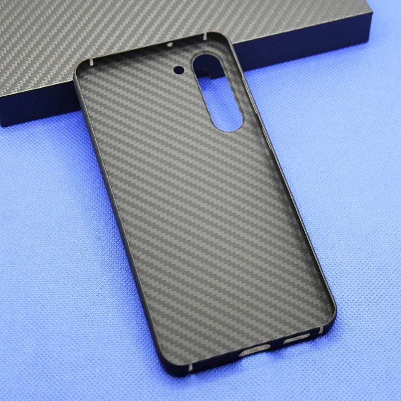 Case for Samsung Galaxy S23 S23+ Plus 600D Real Carbon Fiber Aramid Cell Mobile Phone Protective Cover Protection Shell