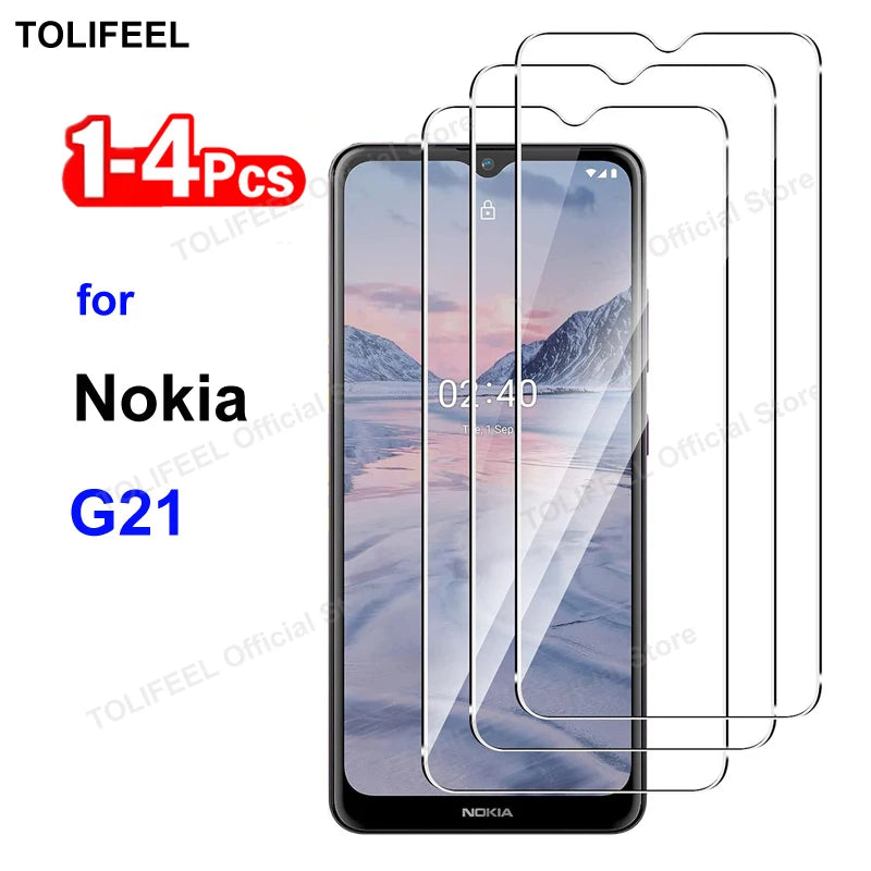 Tempered Glass For Nokia G21 Screen Protector Film HD Crystal 9H Protective Transparent Phone Glass