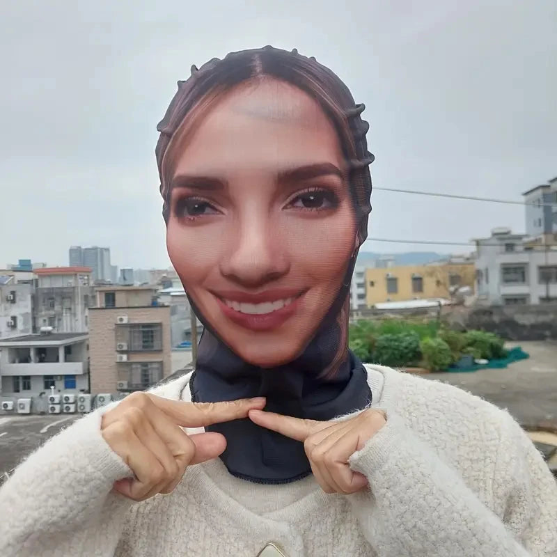 1pc Customized Photo Funny Headgear, Role-Playing Accessories, Party/Festival/Halloween Mask Decoration (Upload Facial Photo)