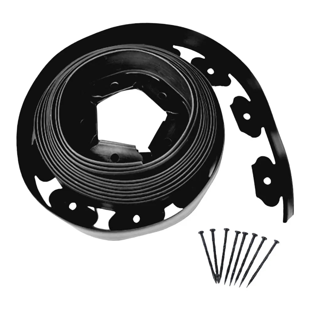 5/10M Fixed Garden Barrier Lawn Grass Plastic Edging Border Landscape Edging Garden Edge Kit With Anchoring Spikes Easy Install